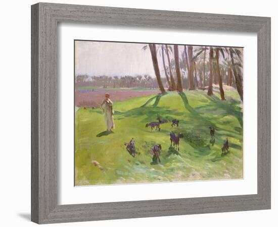 Landscape with Goatherd, 1890–91-John Singer Sargent-Framed Giclee Print