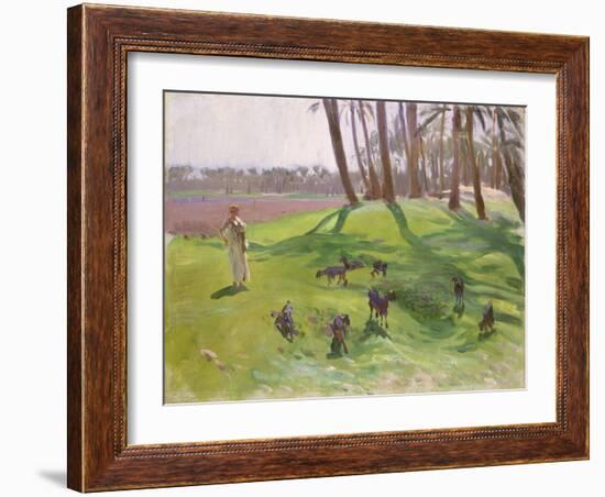 Landscape with Goatherd, 1890–91-John Singer Sargent-Framed Giclee Print