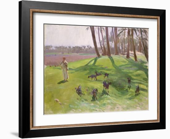 Landscape with Goatherd, 1890–91-John Singer Sargent-Framed Giclee Print