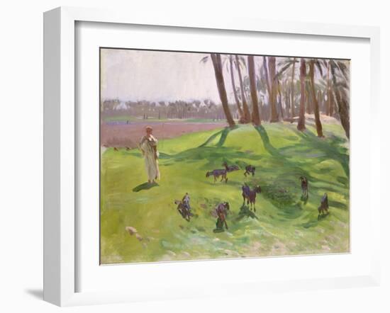 Landscape with Goatherd, 1890–91-John Singer Sargent-Framed Giclee Print