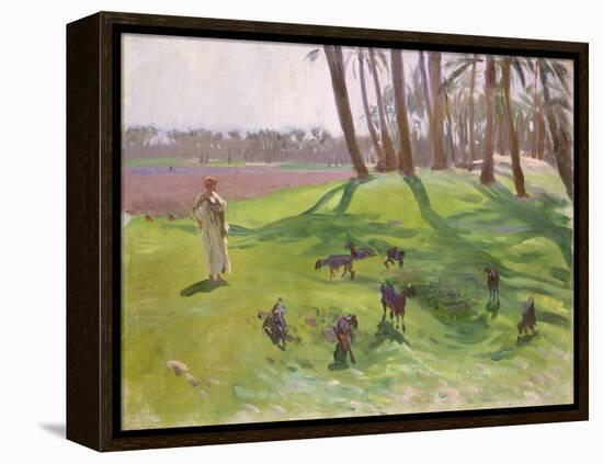 Landscape with Goatherd, 1890–91-John Singer Sargent-Framed Premier Image Canvas