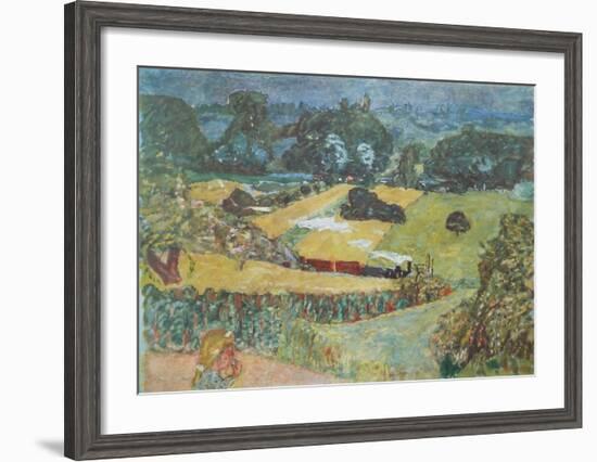 Landscape with Goods Train and Barges-Pierre Bonnard-Framed Collectable Print