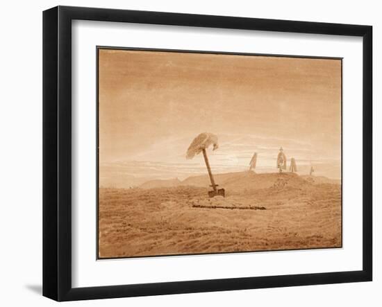 Landscape with Graves, Ca 1836-Caspar David Friedrich-Framed Giclee Print