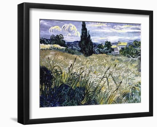 Landscape with Green Corn-Vincent van Gogh-Framed Giclee Print