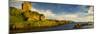 Landscape with Gylen Castle and coastline, Isle of Kerrera, Scotland, UK-Panoramic Images-Mounted Photographic Print