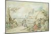 Landscape with Gypsy Fortune-Tellers-Hendrik Avercamp-Mounted Giclee Print
