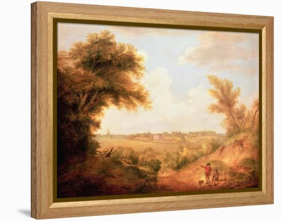 Landscape with House, 18th Century-Thomas Gainsborough-Framed Premier Image Canvas
