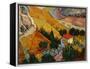 Landscape with House and Ploughman, 1889-Vincent van Gogh-Framed Premier Image Canvas