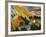 Landscape with House and Ploughman, 1889-Vincent van Gogh-Framed Giclee Print