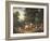 Landscape with Huntsmen and Beggars-Johann Andreas Herrlein-Framed Giclee Print