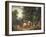 Landscape with Huntsmen and Beggars-Johann Andreas Herrlein-Framed Giclee Print