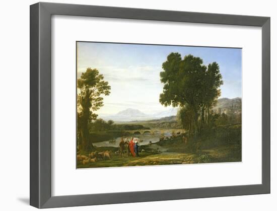 Landscape with Jacob and Laban and Laban's Daughters, 1654-Claude Lorraine-Framed Giclee Print