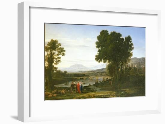Landscape with Jacob and Laban and Laban's Daughters, 1654-Claude Lorraine-Framed Giclee Print