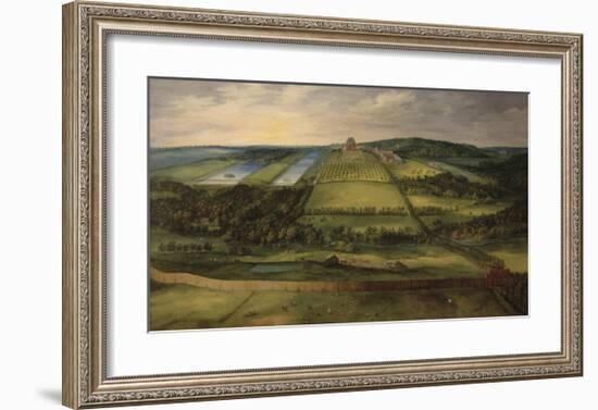 Landscape with Mariemont Castle-Pieter Bruegel the Elder-Framed Premium Giclee Print