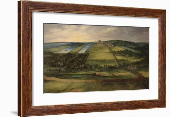 Landscape with Mariemont Castle-Pieter Bruegel the Elder-Framed Premium Giclee Print