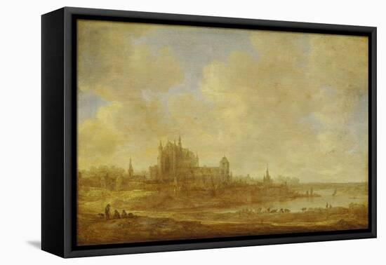 Landscape with Motif of Leiden, 1643-Jan Van Goyen-Framed Premier Image Canvas