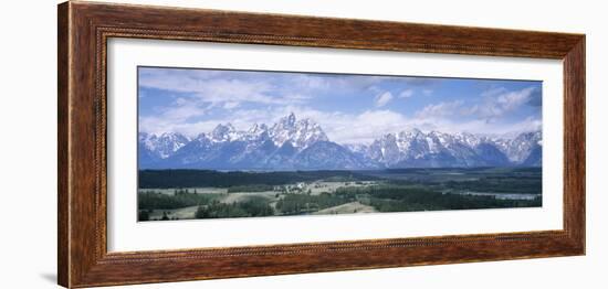 Landscape with Mountains in the Background, Jackson Hole, Grand Teton National Park, Wyoming, USA-null-Framed Photographic Print