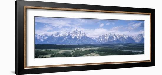 Landscape with Mountains in the Background, Jackson Hole, Grand Teton National Park, Wyoming, USA-null-Framed Photographic Print