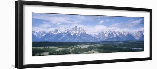 Landscape with Mountains in the Background, Jackson Hole, Grand Teton National Park, Wyoming, USA-null-Framed Photographic Print