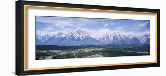Landscape with Mountains in the Background, Jackson Hole, Grand Teton National Park, Wyoming, USA-null-Framed Photographic Print