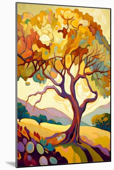 Landscape with Oak Tree I-Avril Anouilh-Mounted Art Print