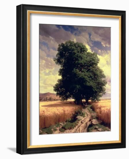 Landscape with Oaks, 1859-Alexandre Calame-Framed Giclee Print