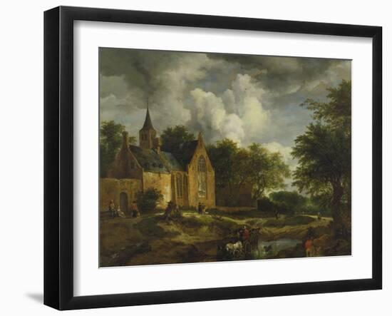 Landscape with Old Church-Jacob Isaacksz Van Ruisdael-Framed Giclee Print