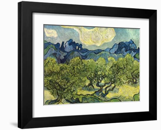 Landscape with Olive Trees-Vincent van Gogh-Framed Art Print