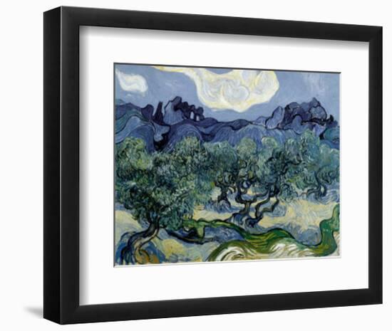 Landscape with Olive Trees-Vincent van Gogh-Framed Art Print