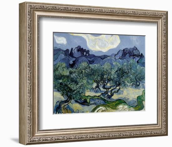 Landscape with Olive Trees-Vincent van Gogh-Framed Art Print