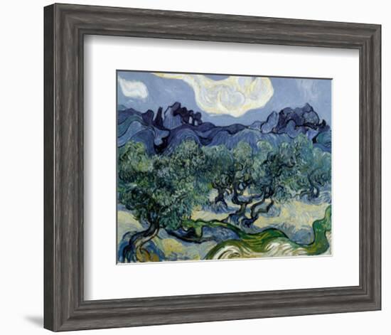 Landscape with Olive Trees-Vincent van Gogh-Framed Art Print