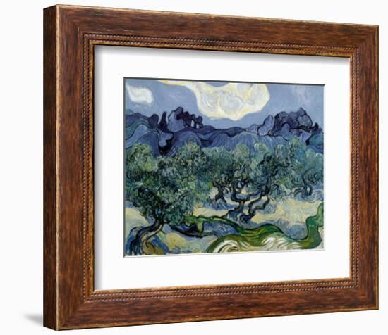 Landscape with Olive Trees-Vincent van Gogh-Framed Art Print