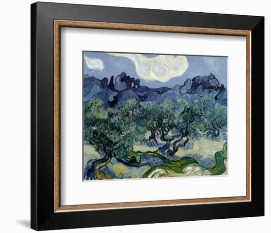 Landscape with Olive Trees-Vincent van Gogh-Framed Art Print