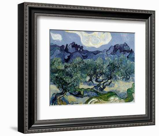 Landscape with Olive Trees-Vincent van Gogh-Framed Art Print