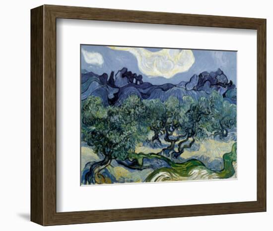 Landscape with Olive Trees-Vincent van Gogh-Framed Art Print