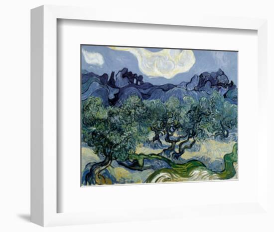 Landscape with Olive Trees-Vincent van Gogh-Framed Art Print