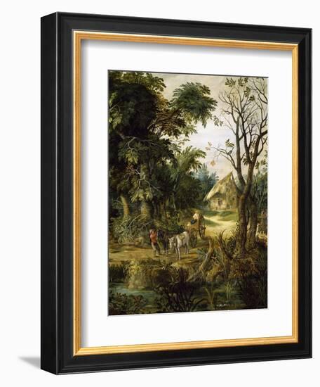 Landscape with Peasants-Kerinex Alexander-Framed Giclee Print