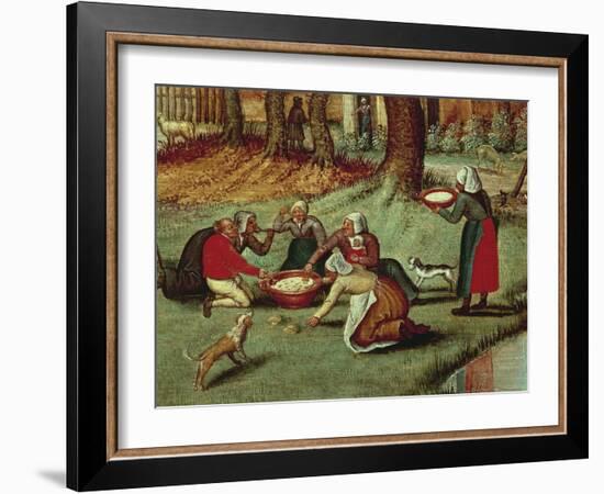 Landscape with Peasants-Pieter Brueghel the Younger-Framed Giclee Print