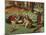 Landscape with Peasants-Pieter Brueghel the Younger-Mounted Giclee Print