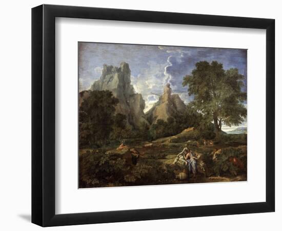 Landscape with Polyphemus, 1649-Nicolas Poussin-Framed Giclee Print