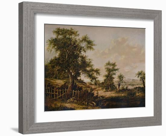 Landscape, with Pool and Tree in foreground, 1828-Patrick Nasmyth-Framed Giclee Print