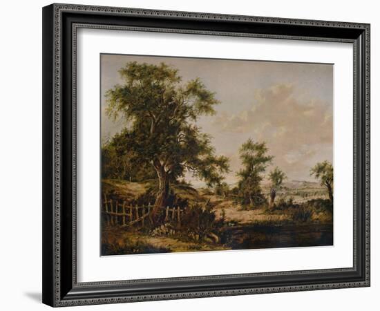 Landscape, with Pool and Tree in foreground, 1828-Patrick Nasmyth-Framed Giclee Print