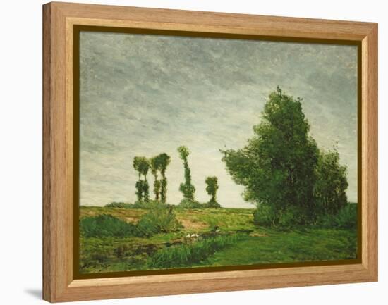 Landscape with Poplars, 1875-Paul Gauguin-Framed Premier Image Canvas