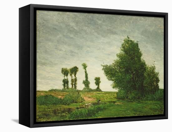 Landscape with Poplars, 1875-Paul Gauguin-Framed Premier Image Canvas