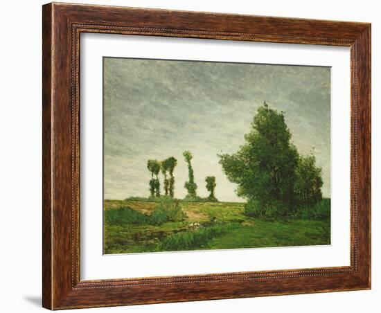 Landscape with Poplars, 1875-Paul Gauguin-Framed Giclee Print