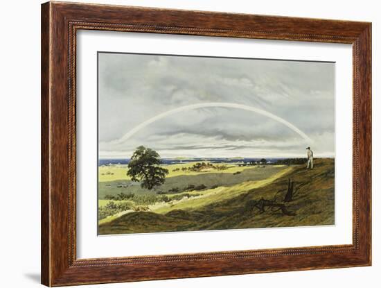 Landscape with Rainbow-Caspar David Friedrich-Framed Giclee Print