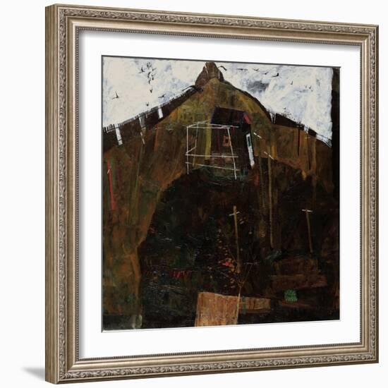 Landscape with Ravens, 1911-Egon Schiele-Framed Giclee Print