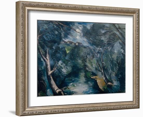 Landscape with River-Maurice de Vlaminck-Framed Giclee Print