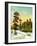 Landscape With Road To Winter Wood-balaikin2009-Framed Art Print