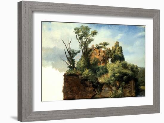 Landscape with Ruins, c.1782-5-Pierre Henri de Valenciennes-Framed Giclee Print